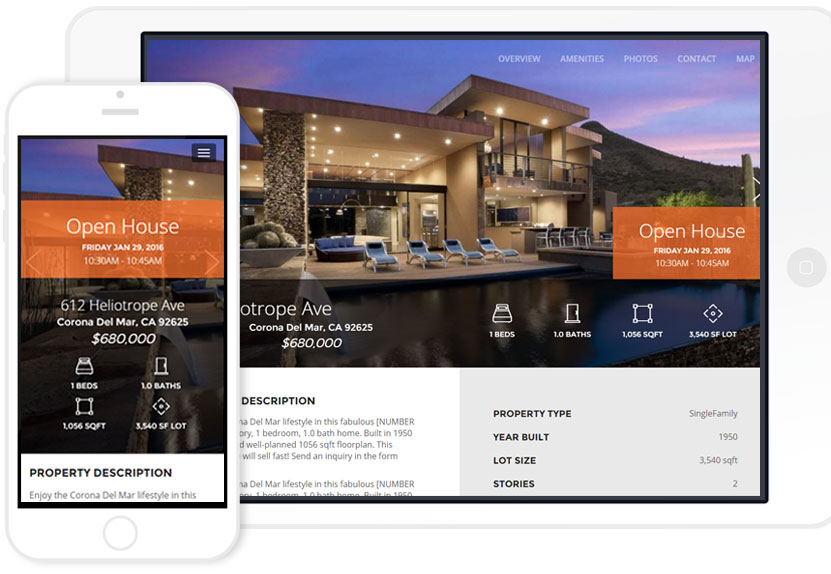 Build beautiful real estate websites with Relahq.com real estate website builder