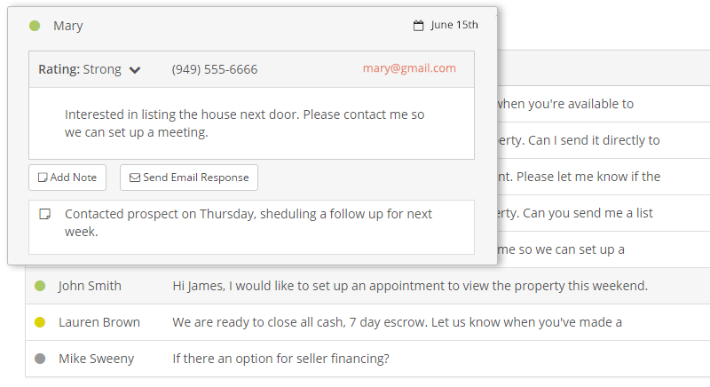 Track and manage leads with Rela's CRM tools Real Estate CRM